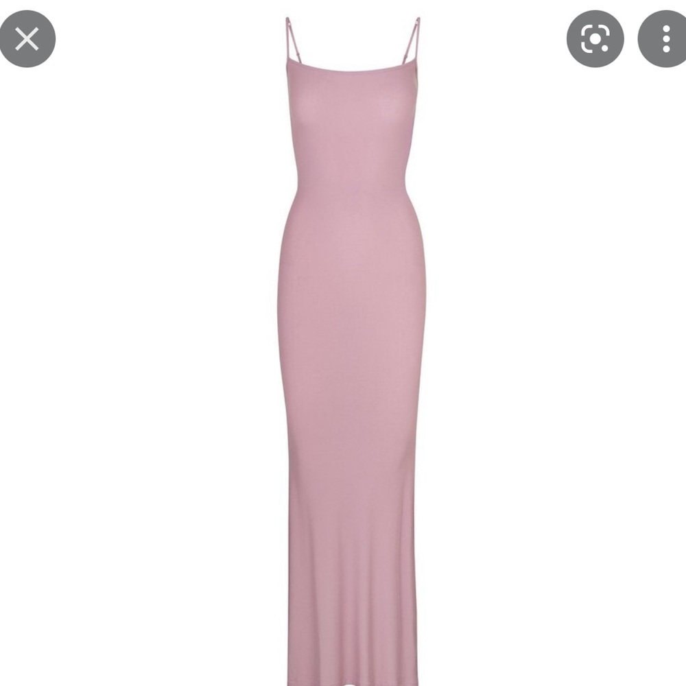 Skims orchid Long ribbed maxi